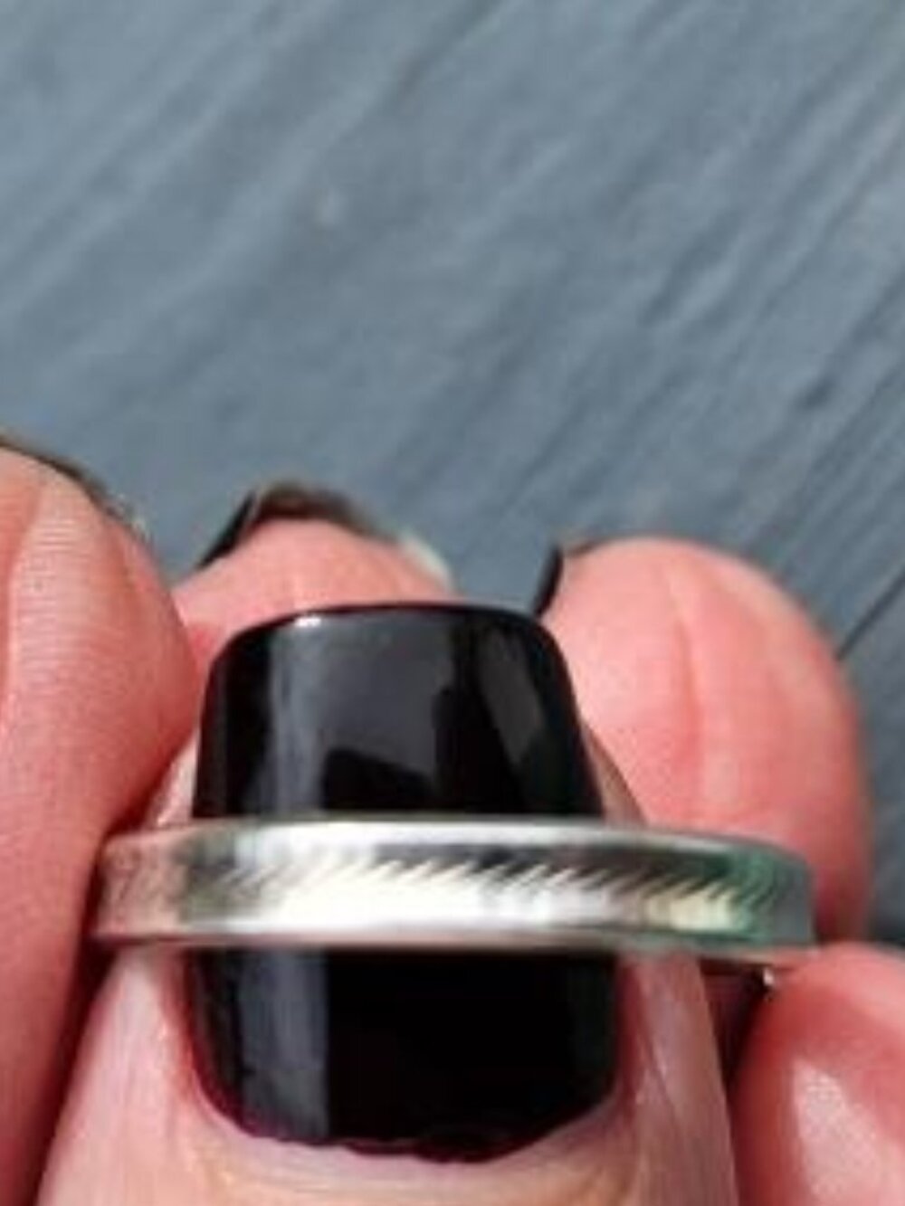 Silver Stackable Band Ring - Picture 3 of 8